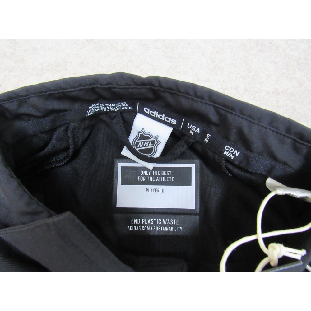 Adidas NHL Pittsburgh Penguins AEROREADY Polo Shirt Mens Medium Black New - Picture 3 of 8